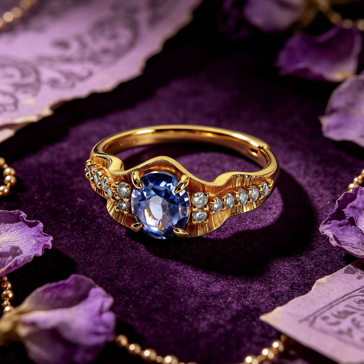 Tanzanite Velvet Vintage Ring