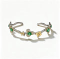 Emerald Blossom Cuff