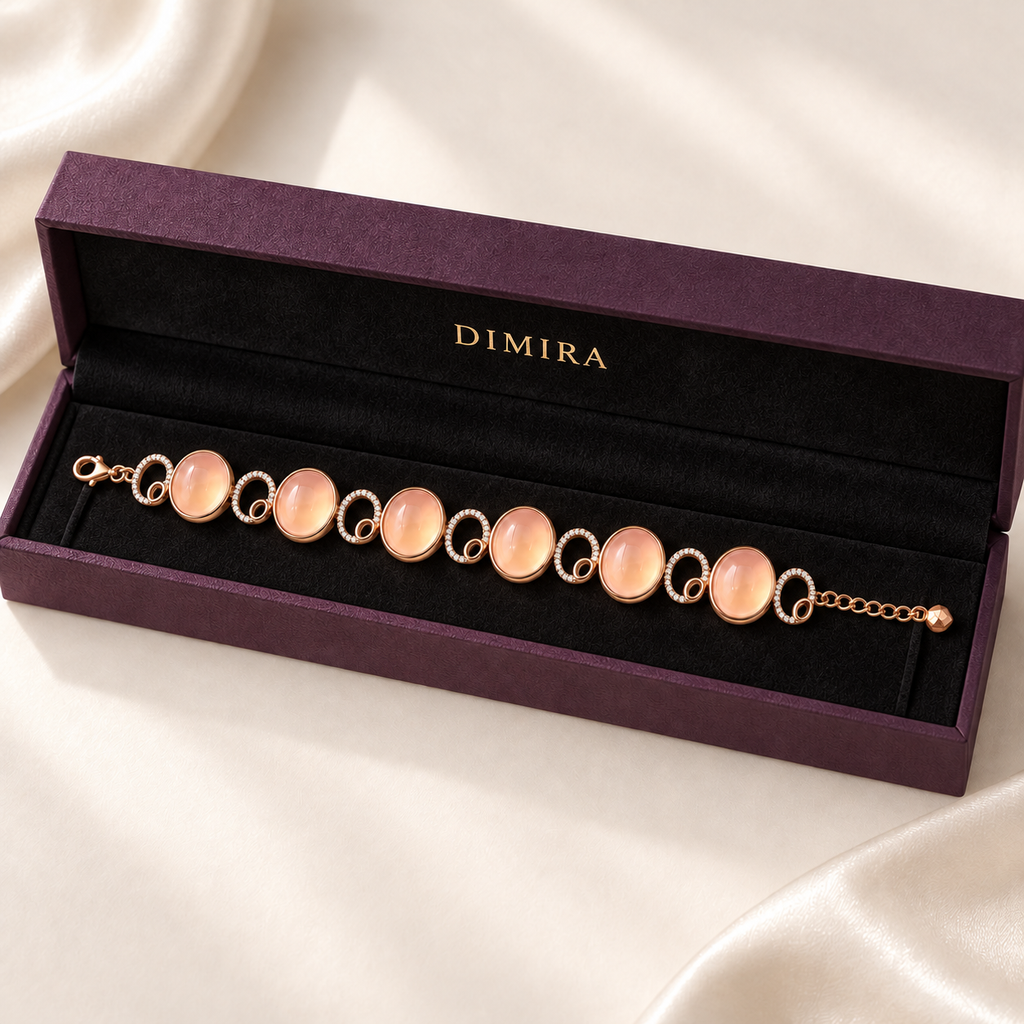 Vintage Rose Quartz Bracelet — view 7