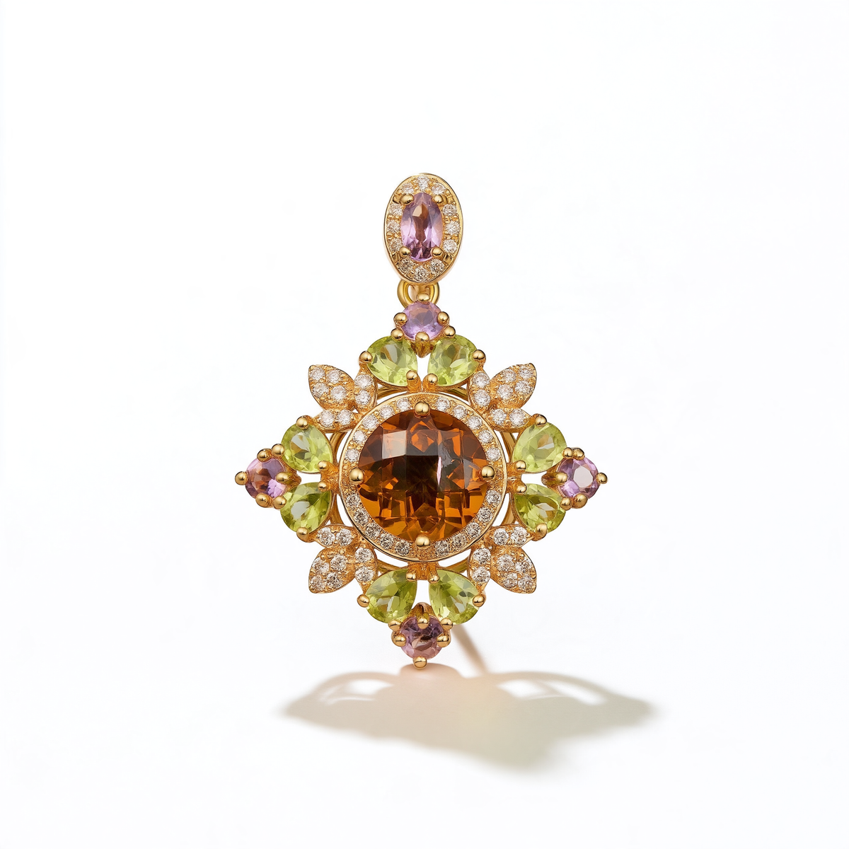 Sunlit Garden Pendant on a white background